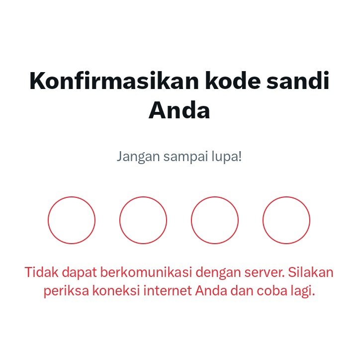 Kalau kaya gini kenapa ya? Padahal jaringan lancar aja