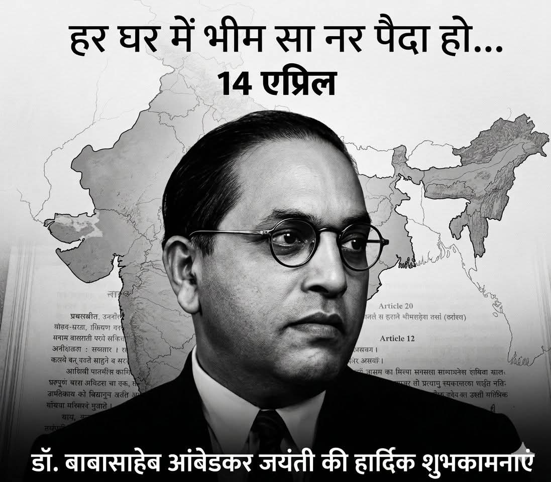 एक नया आंबेडकर पैदा हो.
एक नया आंबेडकर पैदा हो.

हर घर में तेरे भीम सा नर पैदा हो..
हर सिर में भीम सा सिर पैदा हो..