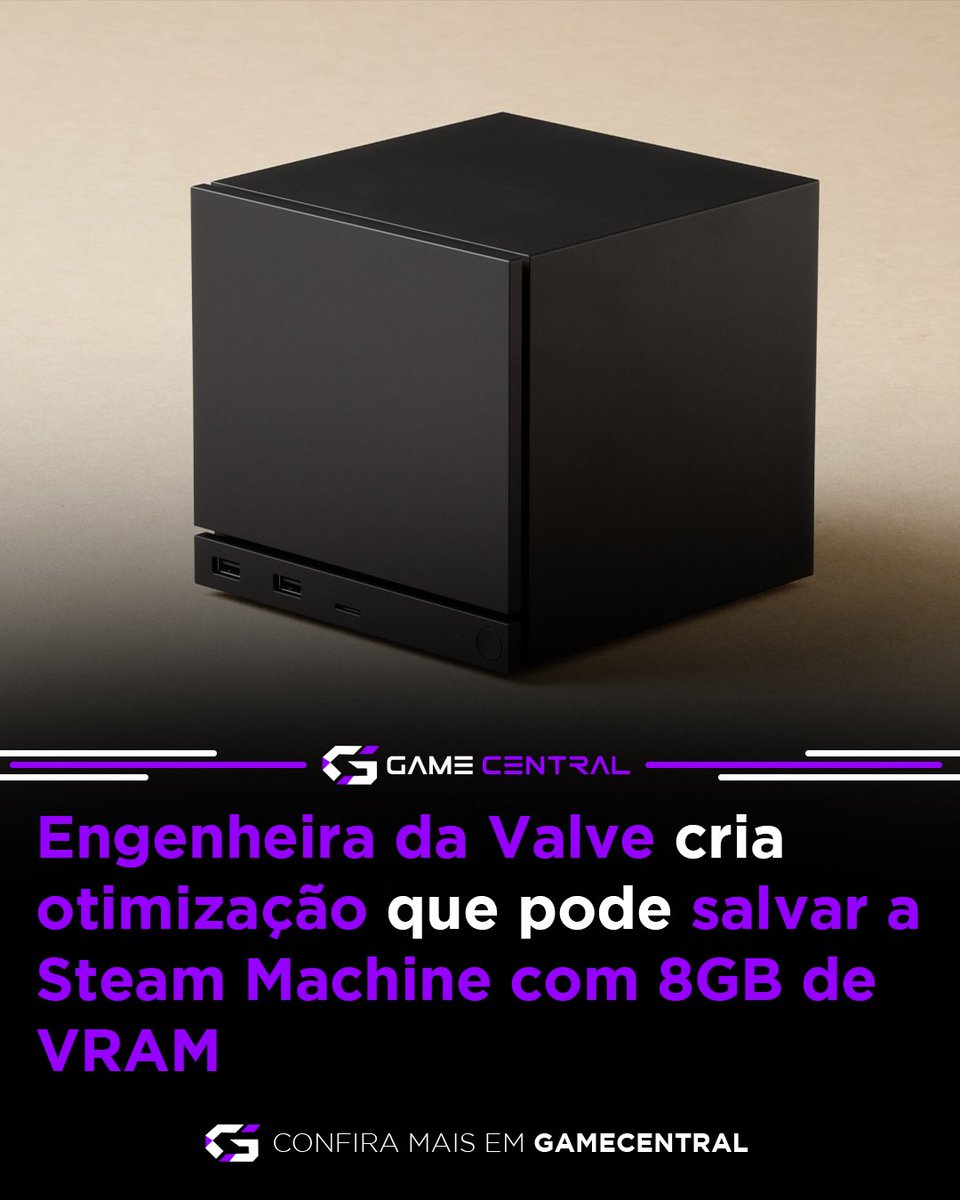 gamecentral_'s tweet image. 🚨 Valve cria otimização que pode recuperar 1,3 GB de VRAM em GPUs de 8 GB, ajudando diretamente a Steam Machine.  

👀 8GB ainda não morreu.

Confira mais em Game Central.

#Valve #SteamMachine #GamingNews
