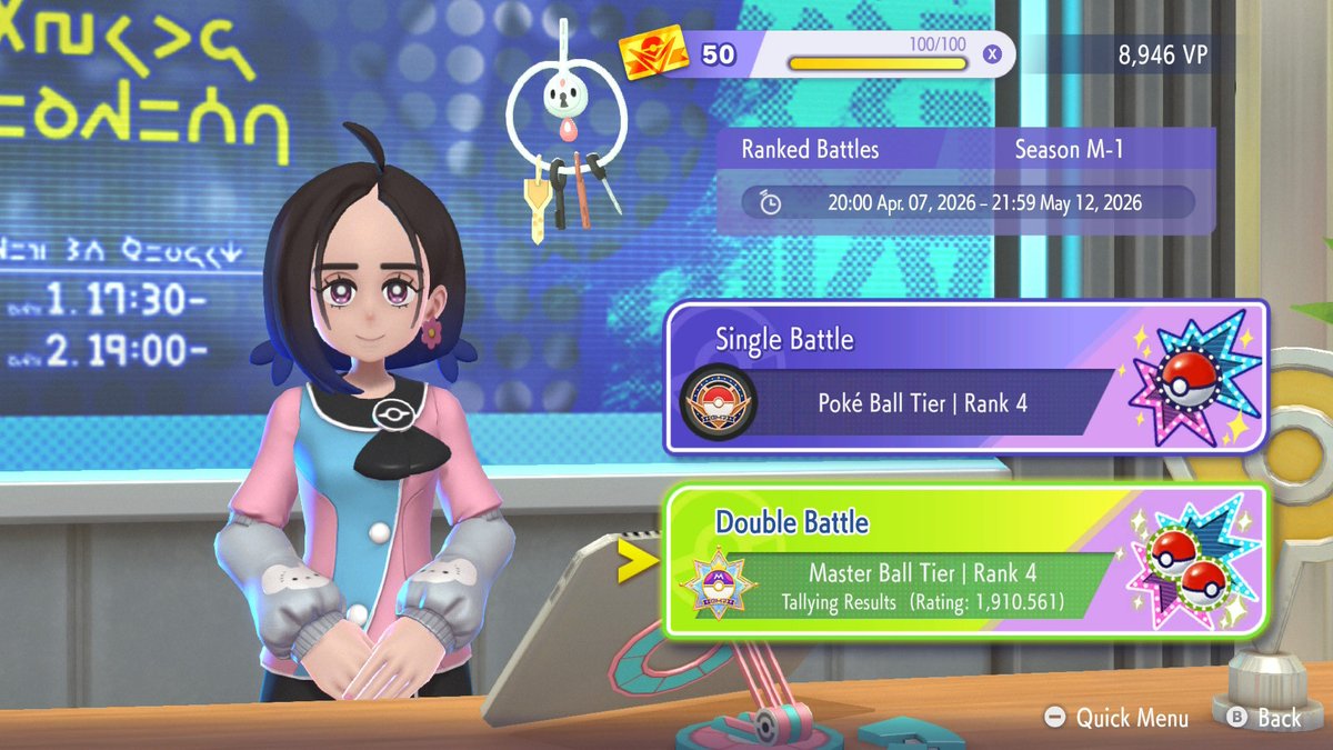 AnimatedEagle's tweet photo. Finally hit 1900!!!

#NintendoSwitch #PokemonChampions https://t.co/bllf4sNlOv