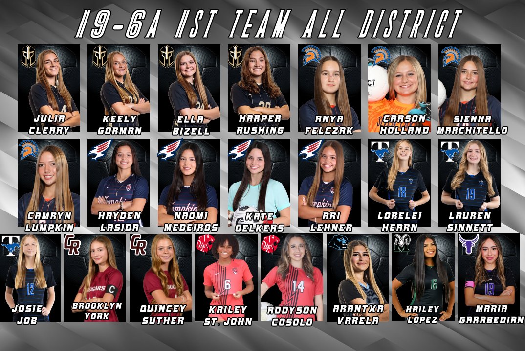 KatyISDAthletic's tweet image. Congratulations to the athletes who earned 19-6A Superlatives and All District Honors in Girls Soccer.