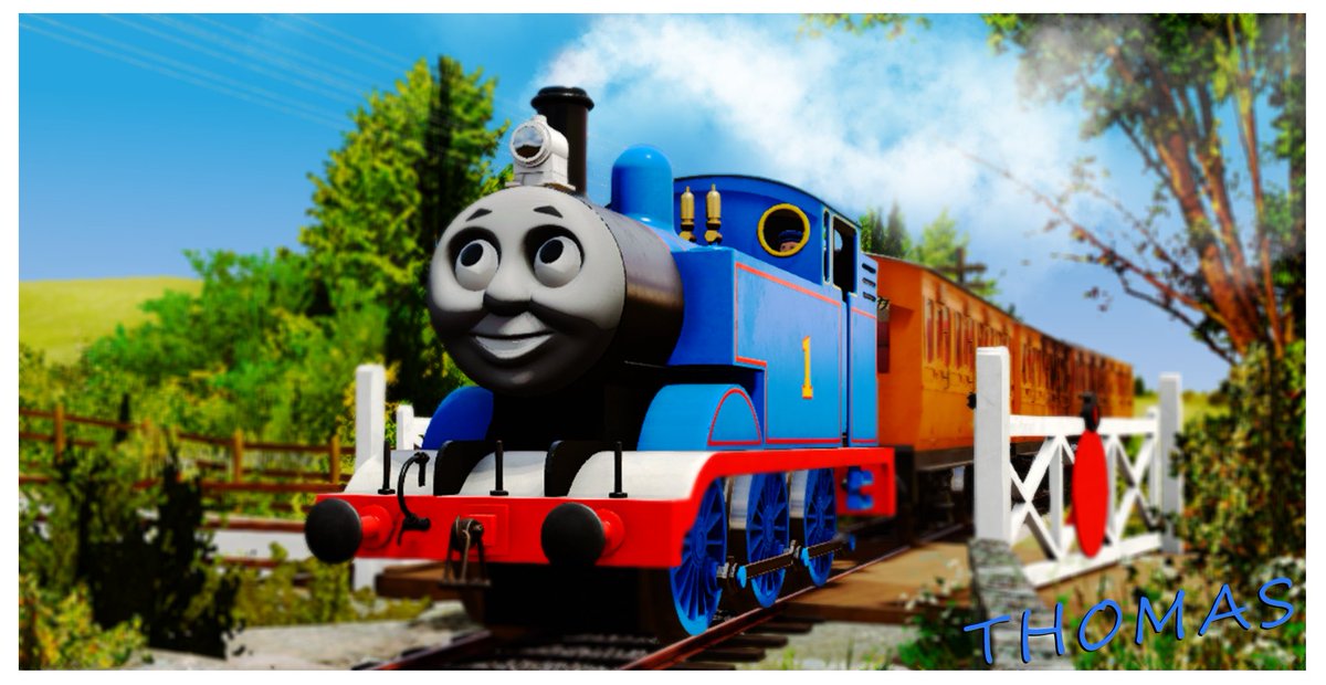 thetrainlover23's tweet photo. Thomas, with his 3 fateful coaches, Annie, Clarabel &amp; uhh idk https://t.co/hDWWqRwHE8