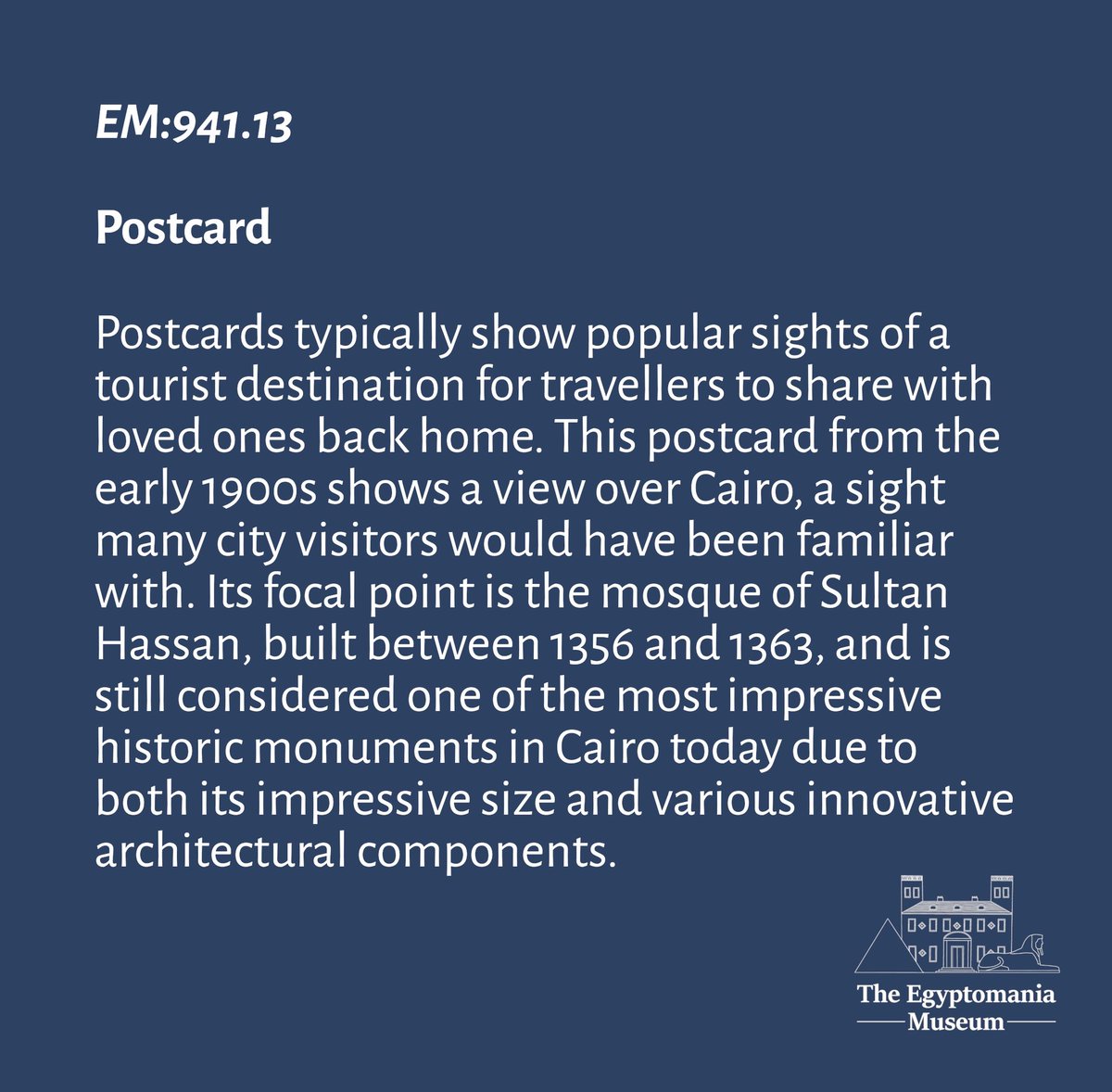 EgyptomaniaMuse's tweet image. Day 103 of #photoaday 

An early 20th century postcard of Cairo focusing on one of the city’s most impressive historical buildings 

#365days #365daychallenge #365photodaychallenge