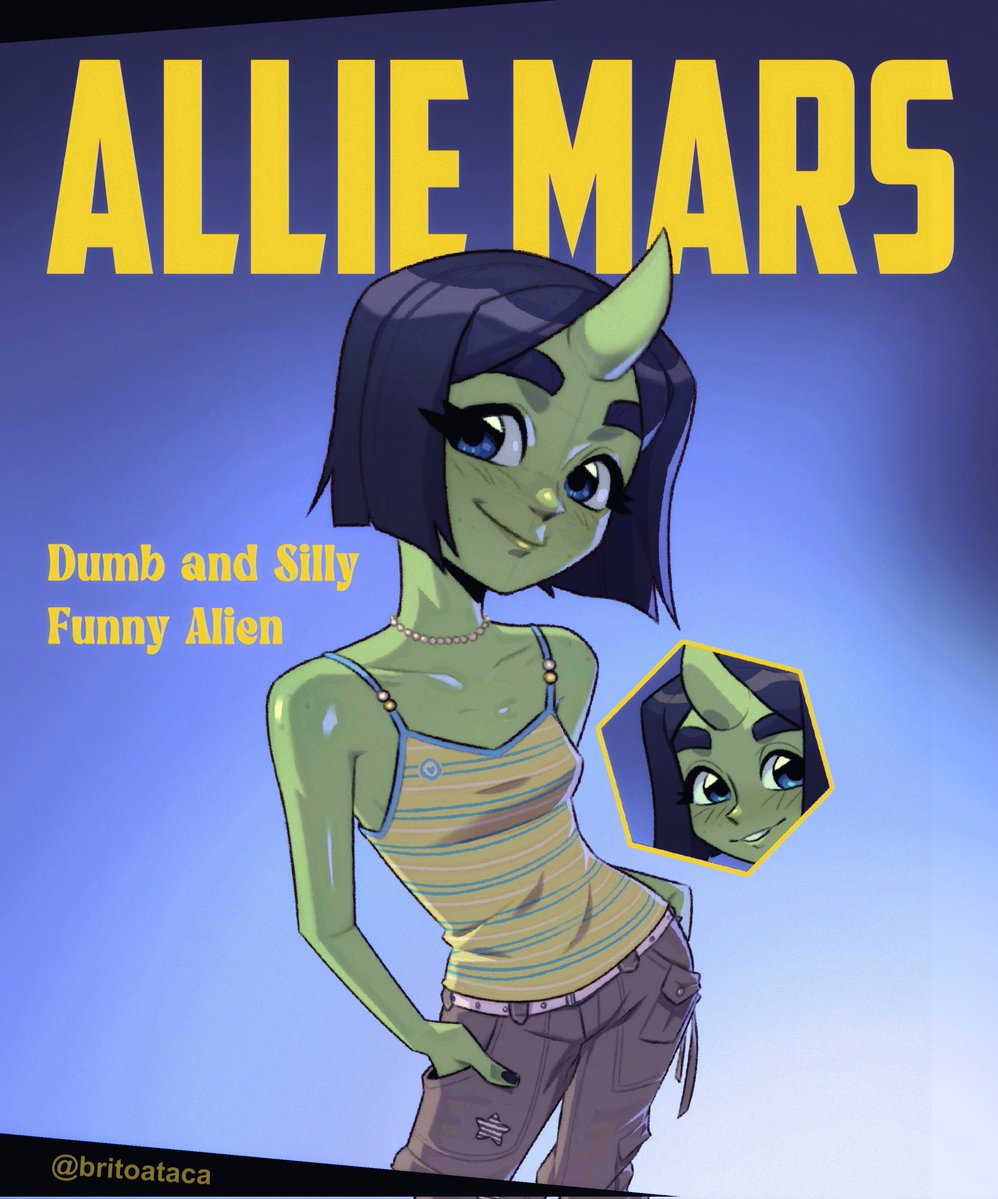 britoataca's tweet image. ALLIE MARS HAS ARRIVED! 👽
#2danimation #cartoon #oc #anime
