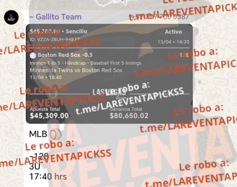LAREVENTAPICKSS's tweet photo. ⏺GALLITO VIP💣 🔥 https://t.co/CPgAzOXDfY