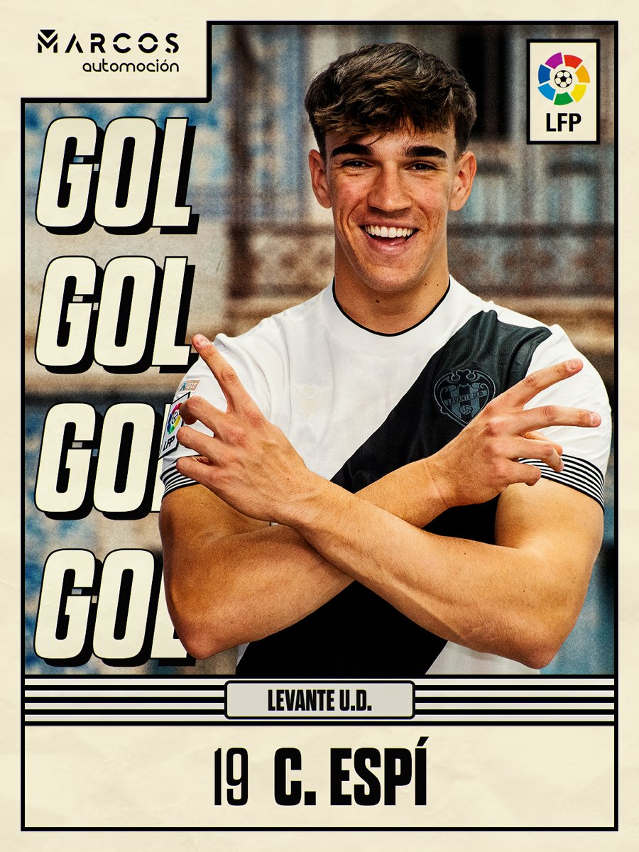 LevanteUD's tweet photo. 82' |1-0| ¡GOOOOOOOOOOOOLLLL! ¡GOLGOLGOL GOOOOOOOLLLL de Carlos Espí!

#LevanteUDGetafe https://t.co/JrdvfFsXP3