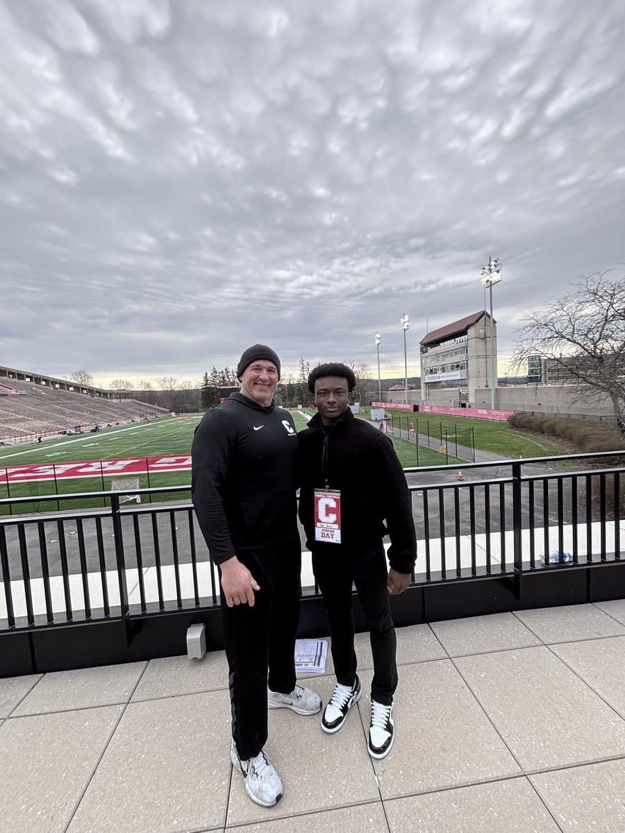 Kye_Shaw09's tweet photo. Had a great visit to @BigRed_Football! Thank you @CoachEFranklin for the invitation and @TerryUrsin for connecting with me. I loved everything the coaches shared, and I can’t wait for camp! https://t.co/dhwHRzHAz6