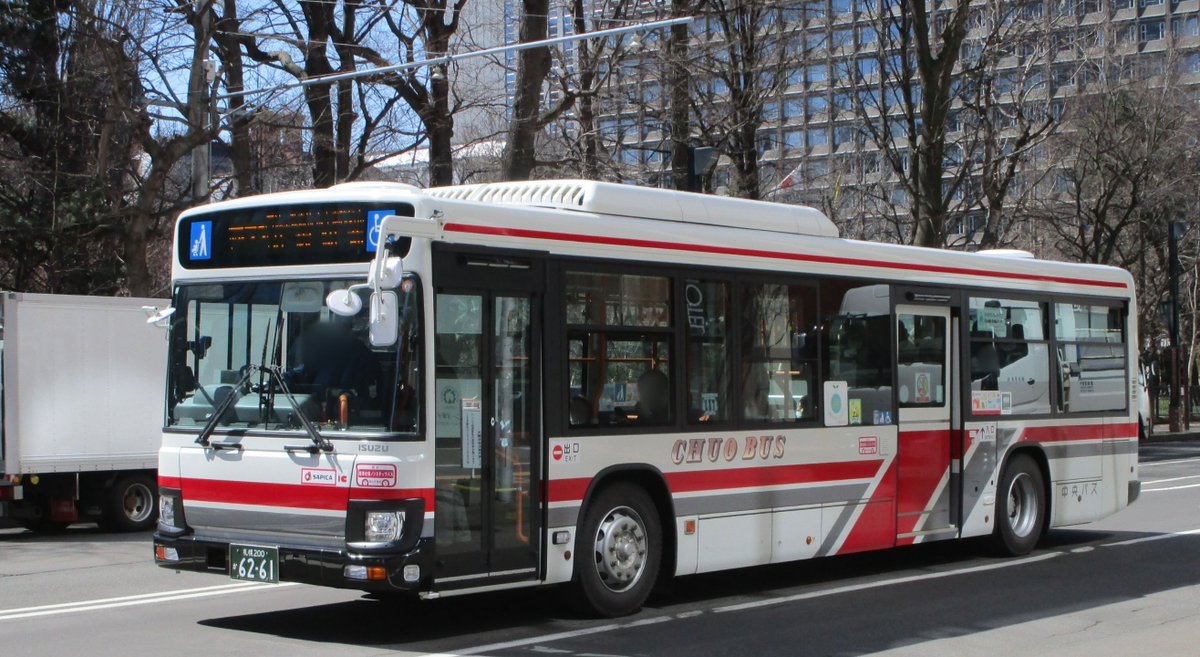 北海道中央バス 札幌200か6261 いすゞ自動車/J-BUS エルガ 2TG-LV290Q4