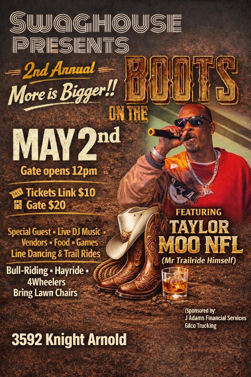 #trendingboitaylormoo  is a versatile artist rapper singer/ producer from Arkansas on all streaming platforms. With his hit soul blues single "TRAIL RIDE " subscribe thanks 😊