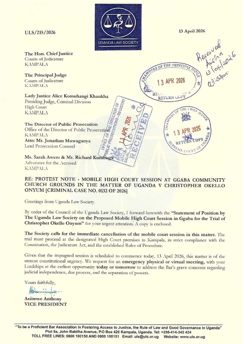 22 years ago, ULS was faced with a similar situation like this one in the case of Christopher. The only difference is that then the trial, verdict, and execution was done in hours. This time round, it will likely be done in a week.