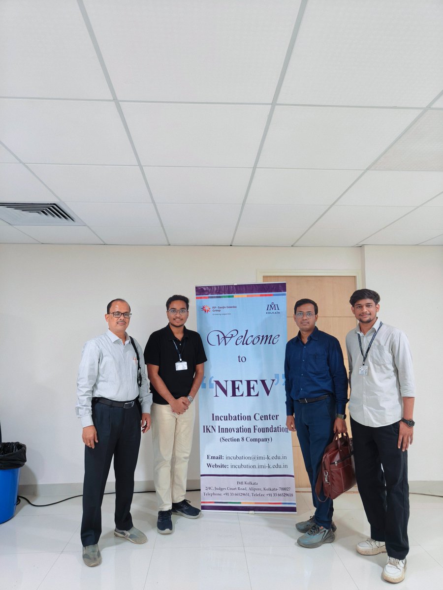iic_hitk's tweet photo. IIC-HITK students visited IMI Kolkata to explore its incubation ecosystem &amp; build collaboration for future startup incubation opportunities.

Strengthening innovation partnerships 🤝🚀

#IICHITK #IMIKolkata #StartupIndia #Innovation https://t.co/nWT5WiuEck