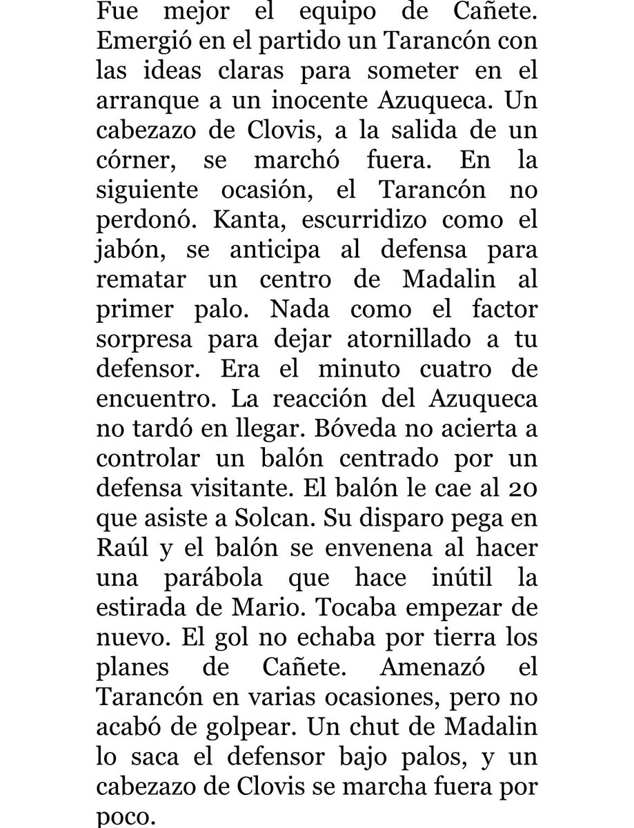 TaranconA's tweet photo. De lo visto el sábado en el Municipal ante el Azuqueca.
Aúpa @CDTarancon https://t.co/GfOJALR8mI