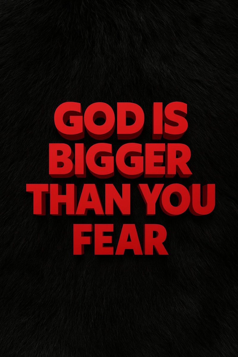 Aestheticswallz's tweet image. God is bigger than your fear.