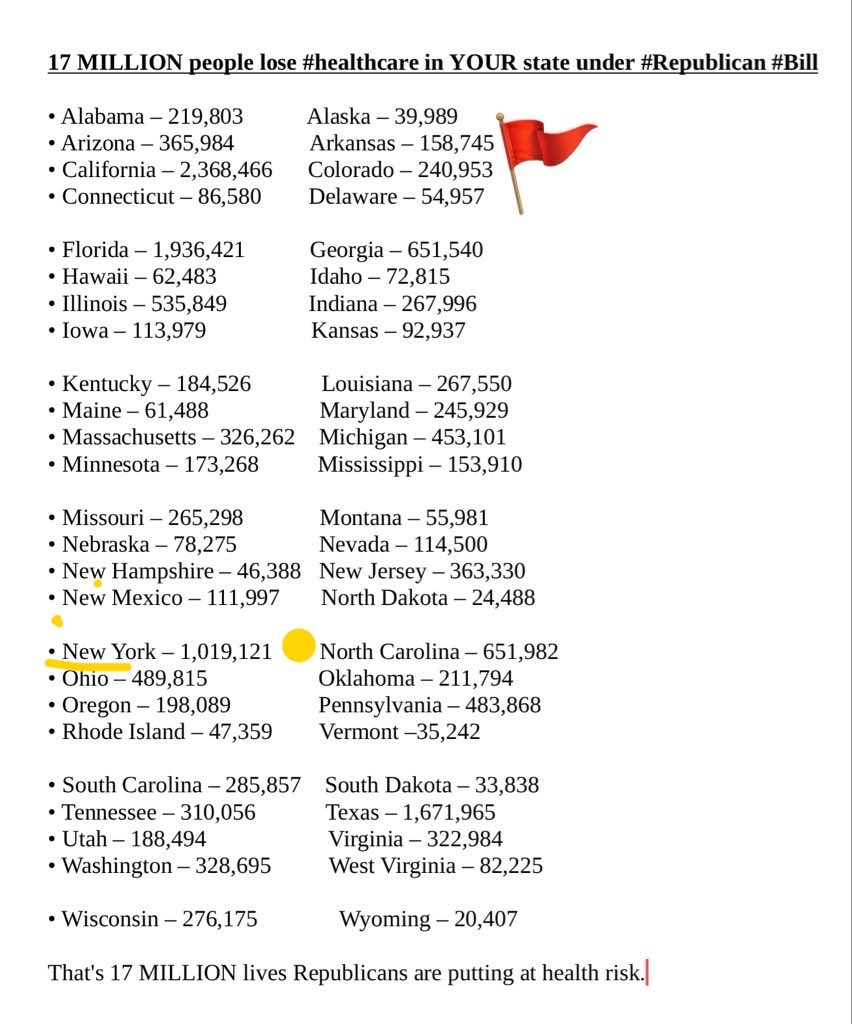 AlwaysVoteTruth's tweet photo. @RepTenney Republican Rep. CLaudia #Tenney does not talk about how much went to wealthy households, see below, & what they will get in 2027. The worst is yet to come #ny #NY
Nor does she mention how the 1,090,000 who lost healthcare & services, and facing insane costs of living increases https://t.co/b0Zaip0TXZ