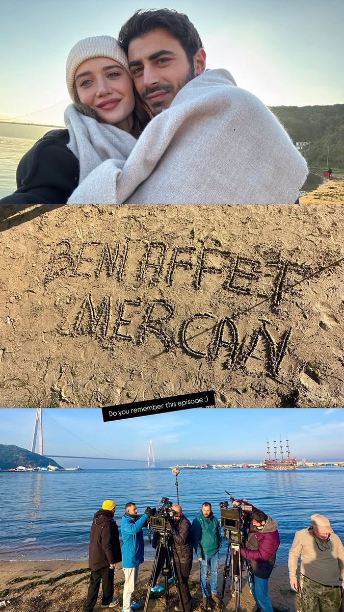 EminGGlobal's tweet image. 🆕📸 Emin via IG (Subscribe)  

“Beni affet Mercan…” 🥺💔  
(“Forgive me, Mercan”)  

MerTeş 🥺❤️  

and the moment behind it… with the whole team 👀🎬  

from pain… to love  

“do you remember this episode”? 👀  

#EminGünenç #Arafta #MerTeş