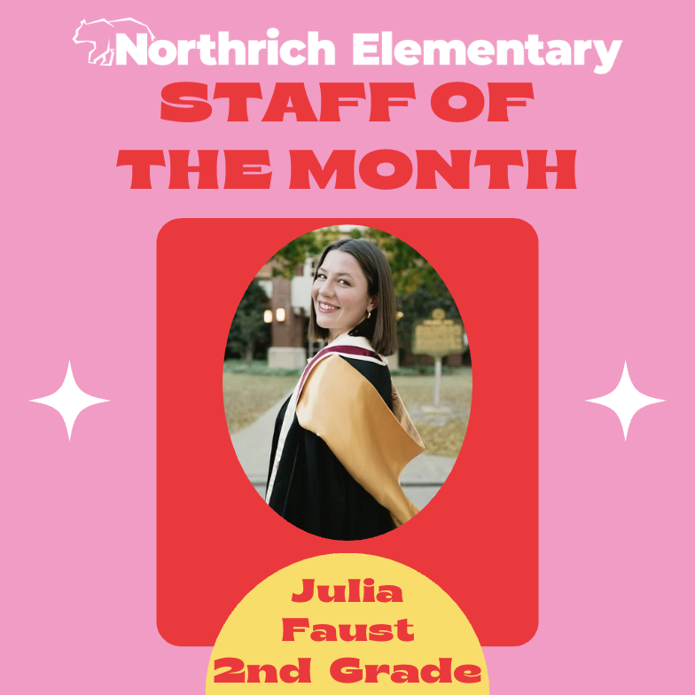 NorthrichBears's tweet photo. ⭐️ Staff of the Month! ⭐️

Congratulations to Julia Faust (2nd grade) and Jordon Millar (Art) for earning Staff of the Month for the month of April!

They are both incredible educators who make a huge difference in the lives of their students! 🐻

#Proud2BeNRE #RISDDreamBig https://t.co/HMO9DrVqfH