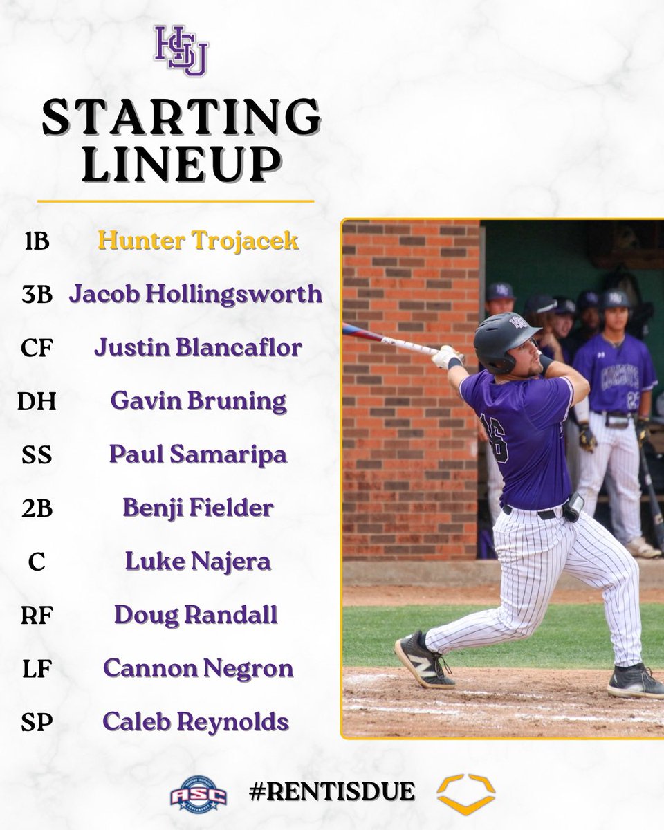 hsutxbaseball's tweet image. Starting Lineup Against The Warhawks 

#Rentisdue #Cowboybaseball #Crosstownshowdown