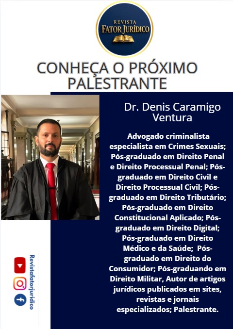 deniscaramigo's tweet photo. No dia 5 de maio você está convocado(a) para participar conosco deste bate-papo sobre um tema de extrema relevância.

Participe enviando a sua dúvida, sugestão, opinião... para @revistafatorjuridico e/ou @deniscaramigoventura

Te vejo no dia 5 de maio. Até lá!!! https://t.co/V2VuPxRhl5