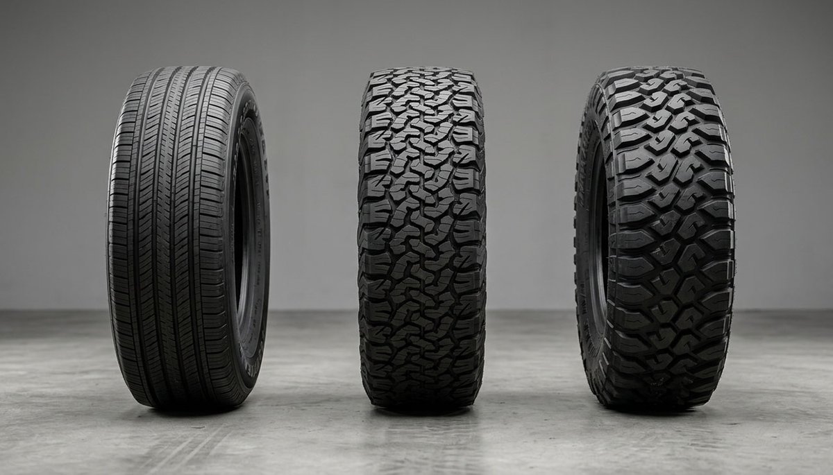 PerfPlusTire's tweet image. 80% of trucks never leave the pavement. So why are you running mud terrains on your commuter?

Plus there's a 4th category nobody talks about. Full honest guide:
performanceplustire.com/Blog/ht-vs-at-…

#OffRoad #TruckTires #4x4 #AllTerrain #MudTerrain #TruckLife