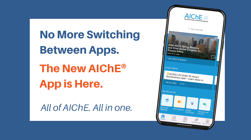 ChEnected's tweet image. #AIChE launches the new "all-in-one" mobile #app bit.ly/487H23f #ChemicalEngineers #MobileApp