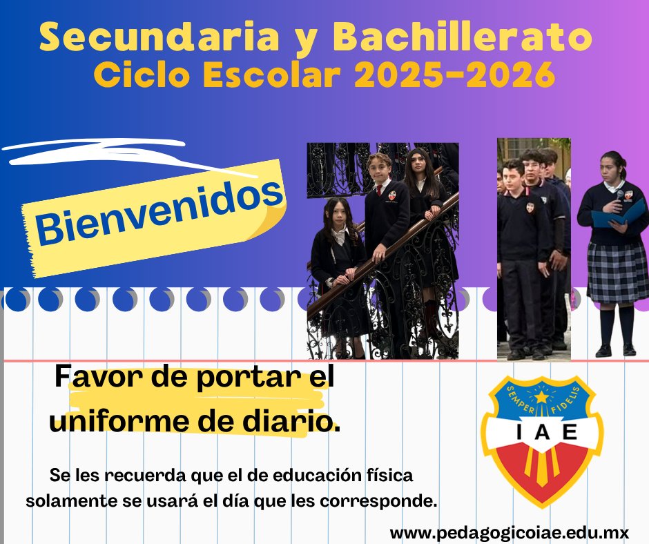 pedagogicoIAE's tweet image. #APRENDEIAE #Bienvenidos #uniforme