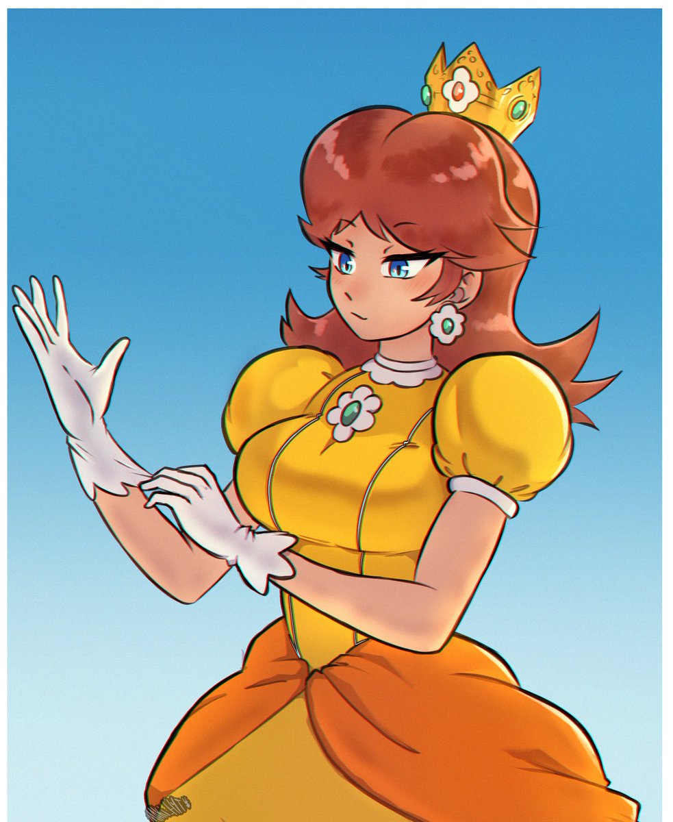 maki_hyt's tweet image. Daisy, I tried to learn about lighting, but I'm not really sure if it looks good #supermariogalaxy #mariobros