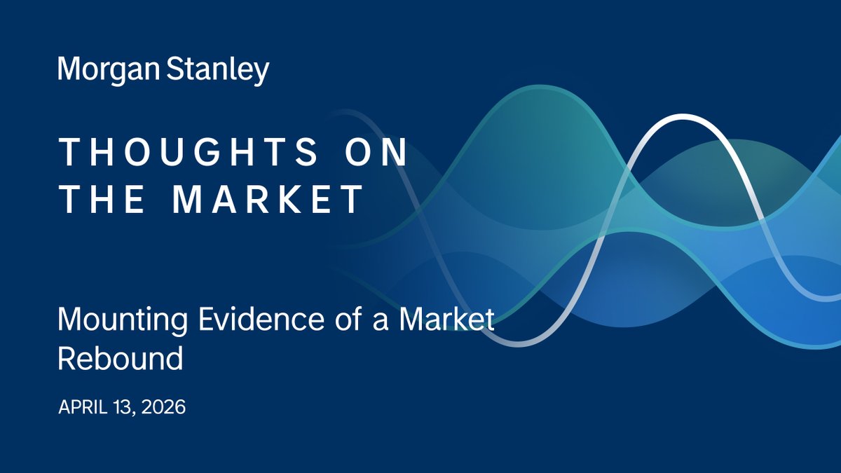 Our CIO and Chief U.S. Equity Strategist Mike Wilson shares his perspective on why investors should position for a stock market recovery despite ongoing uncertainty. Tune into the latest Thoughts on the Market. morganstanley.com/insights/podca…