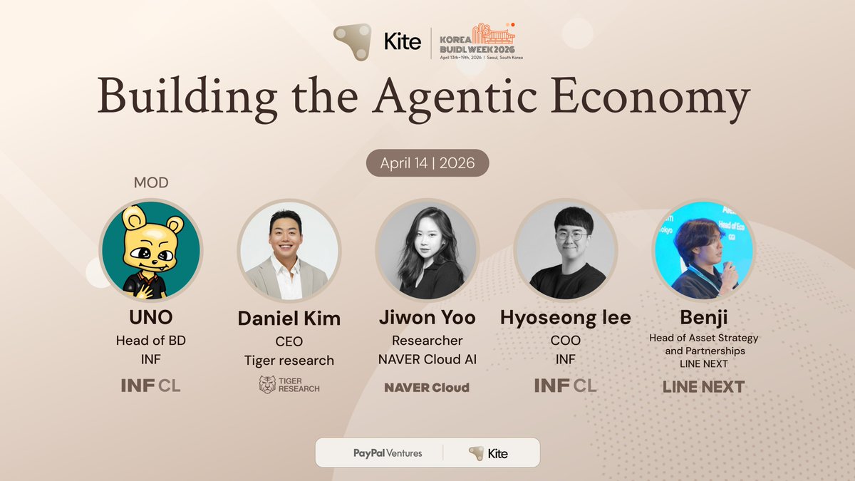 Proof of AI - Builder and Influencer Day @ Korea Build Week 2026 presents:

🧠 Panel: Building the Agentic Economy

From autonomous workflows to agent-to-agent commerce, the agentic economy is redefining how value is created, exchanged, and governed. The next wave of innovation