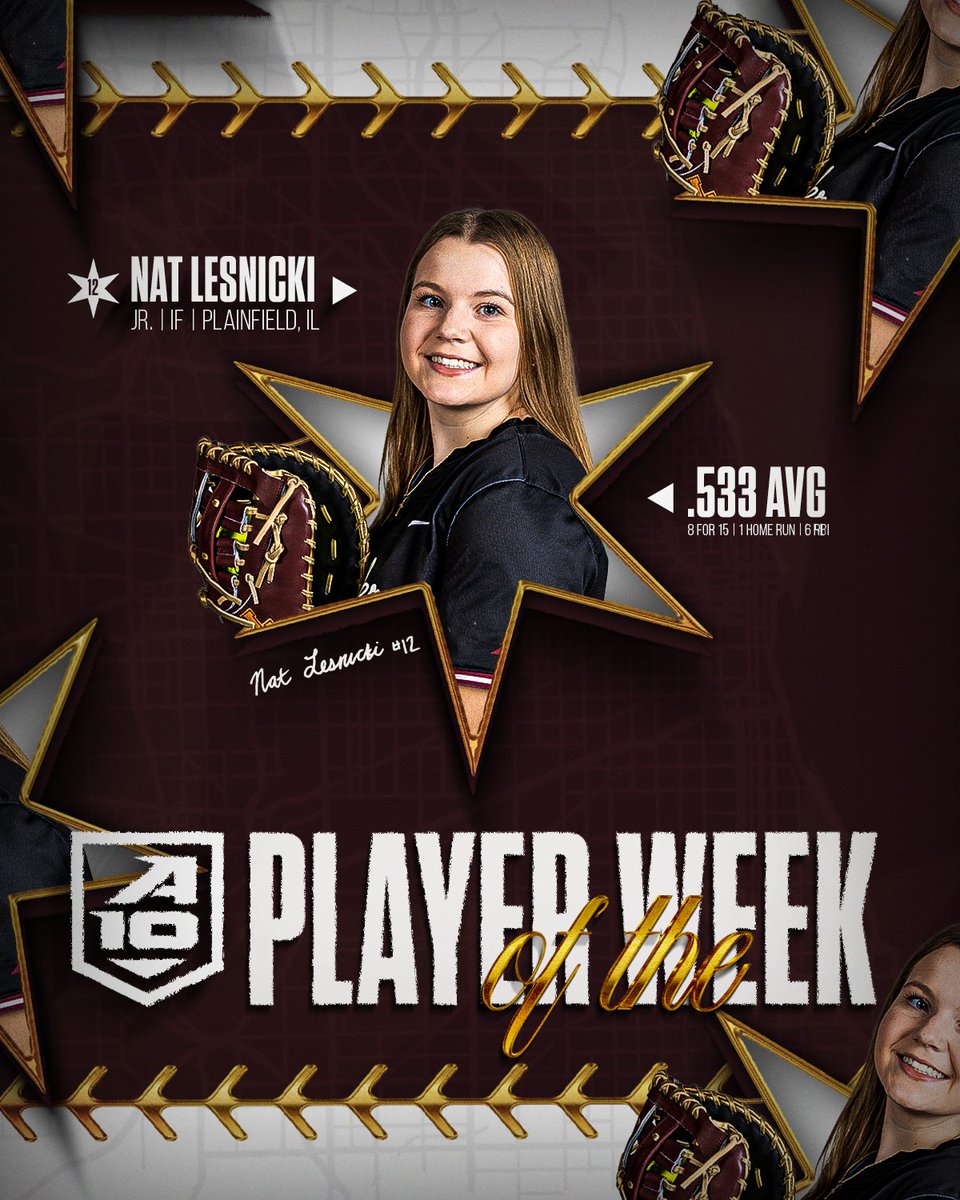 RamblersSB's tweet photo. Never a doubt 🙂‍↕️ 

Lesnicki records her second A-10 weekly award of the season!

📰: https://t.co/HfE83mG9uj https://t.co/GNa1ik0XEf