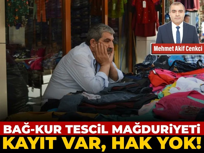 Bağ-Kur tescil mağduriyeti: Kayıt var, hak yok!

🖋Mehmet Akif Cenkci (<a href="/ma_cenkci/">Mehmet Akif Cenkci</a>) yazdı...

halktv.com.tr/makale/bag-kur…