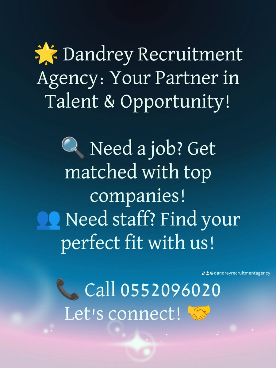 DannyKayTV1's tweet photo. Dm us right now lets help you land your dream job. Worry less while we help connect you to your dream job. https://t.co/X9mXBfHupY