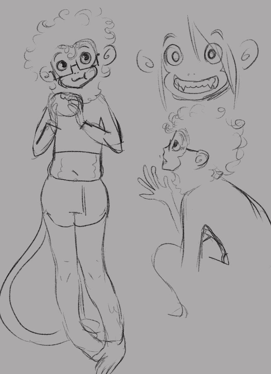 luckychocopan's tweet image. Me as a monkey