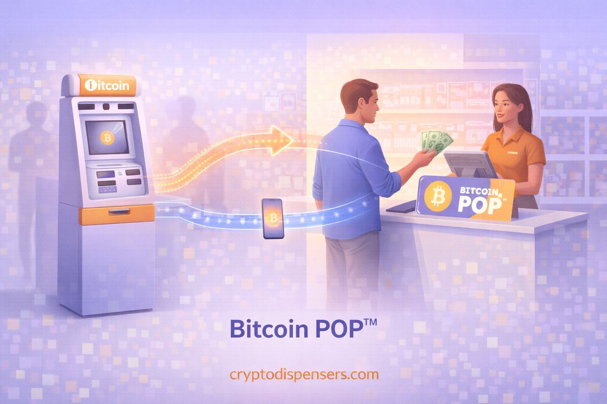 cryptodispenser's tweet image. People still associate cash-to-Bitcoin with ATMs.
The model has already moved forward. 

Bitcoin POP™
turns everyday retail into access points, 
cash in-store → Bitcoin in your wallet.

Same intent.Better execution.

cryptodispensers.com/bitcoinpop#Bit… 

#Crypto #Fintech #BitcoinPOP