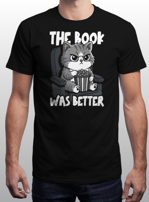 qwertee's tweet photo. "The Book Was Better" is today's tee on https://t.co/LdSWa6Ss6H RePost for a chance at a FREE TEE! https://t.co/3qJXhcbuUE