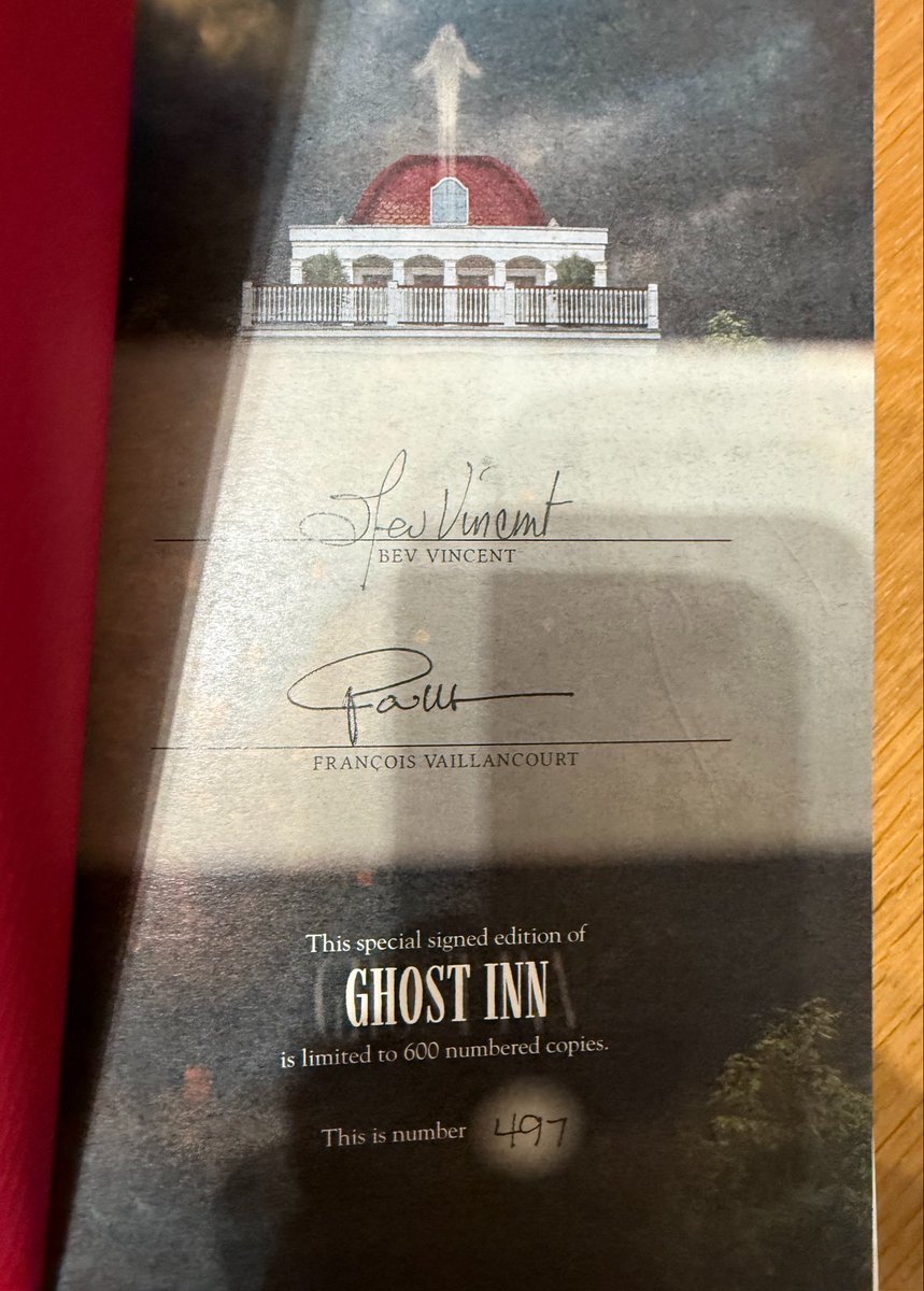 MattGCraig's tweet image. My latest @LividianPub #LimitedEdition has arrived: the intriguing #GhostInn by the one and only #BevVincent. Looking forward to reading this! Thanks to Paul @SSTPublications for taking the sting out of transatlantic postage costs, as always!