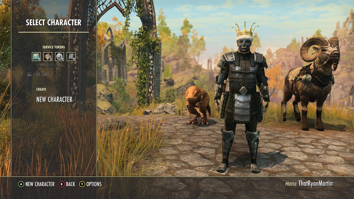 ThatRyanMartin's tweet photo. 21 days ago started out on @TESOnline with @Angle_Hod! Finally hit level 50 for first time with a character. As you can see I have a thing for wall trophies! Got 12 years of content to work through😅 https://t.co/ot99f5L5zL