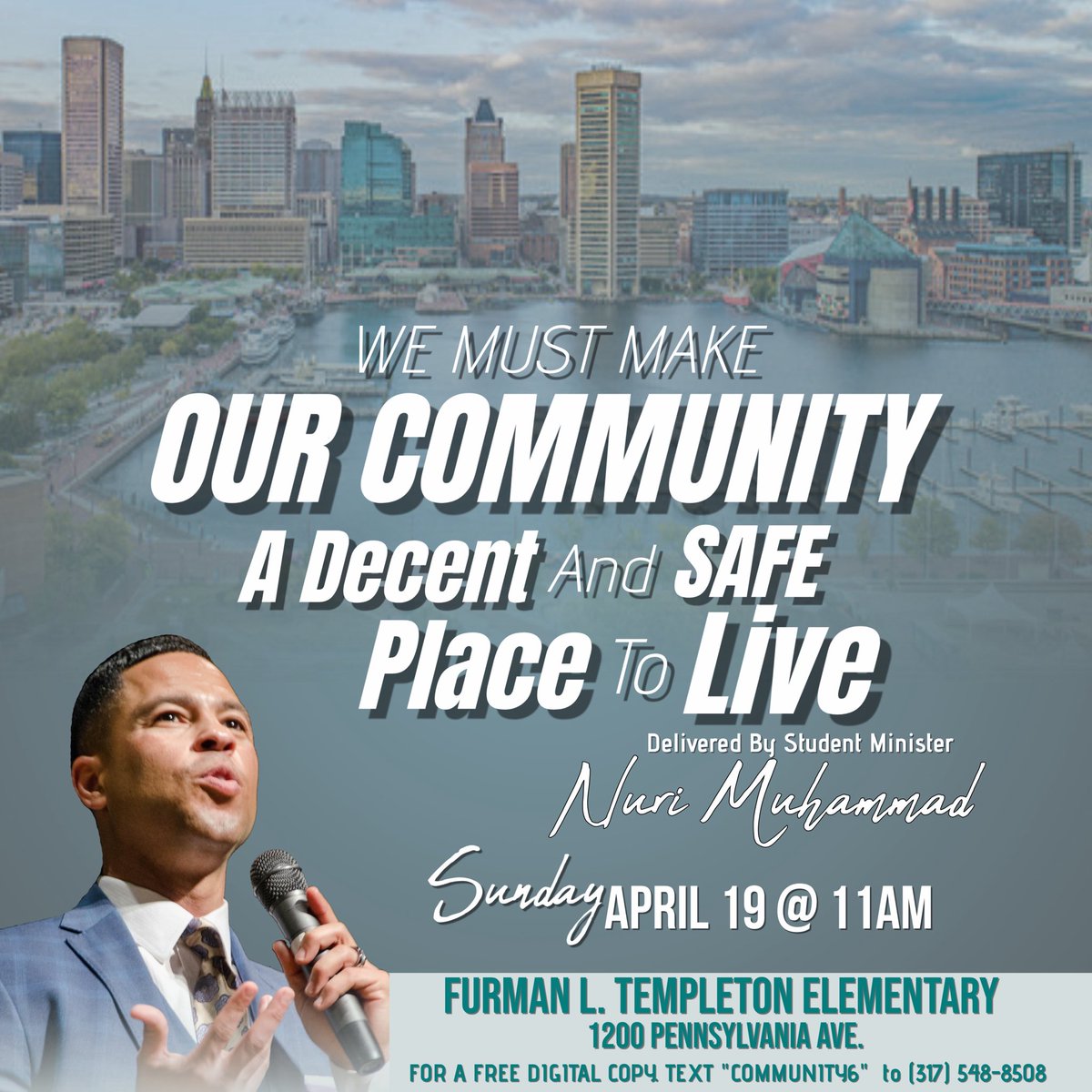 BrotherNuri's tweet photo. B A L T I M O R E‼️

We will be in your area this weekend!! 
In the area?  Join us!

Know someone that is?  Please invite them!! https://t.co/nOyWZNYF6f