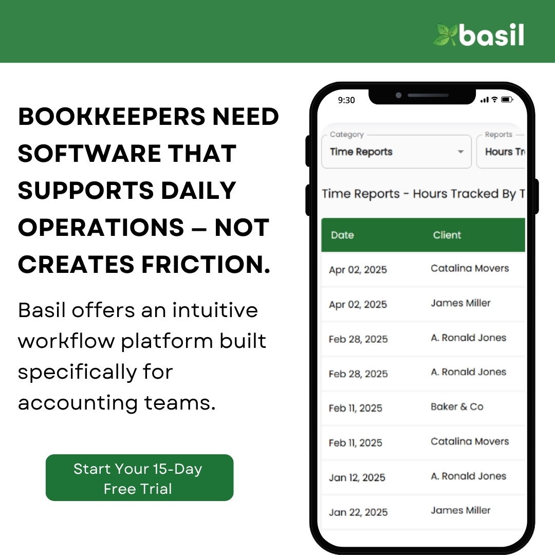 Smart accountants and bookkeepers choose accounting software that supports daily operations—so teams can work faster, stay organized, and deliver more value.

Signup for Basil: hubs.li/Q04bCMLw0

#Accountants #AccountingSoftware #Bookkeepers #CPA #AccountingFirm