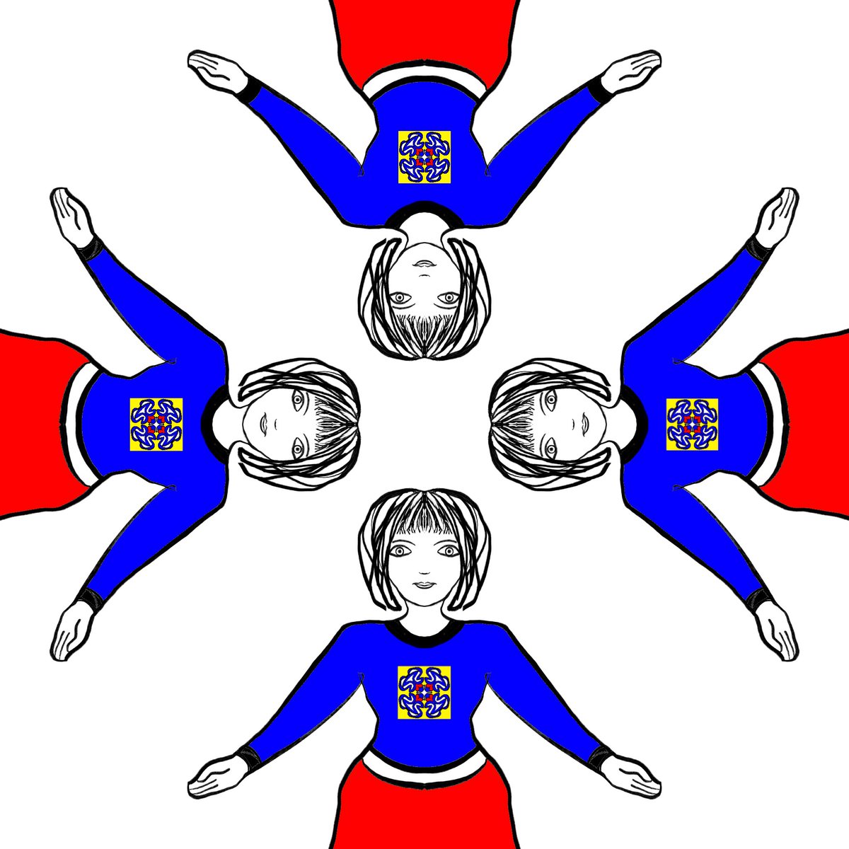 To amuse myself &amp; to practice drawing hands correctly (which is hard bc I see &amp; draw them backwards) I’m trying to create a 3 step process to recognize their position without flipping 20X I make nice little line drawings to give my brain clarity. #digitalart #Crypto #NFTs #art