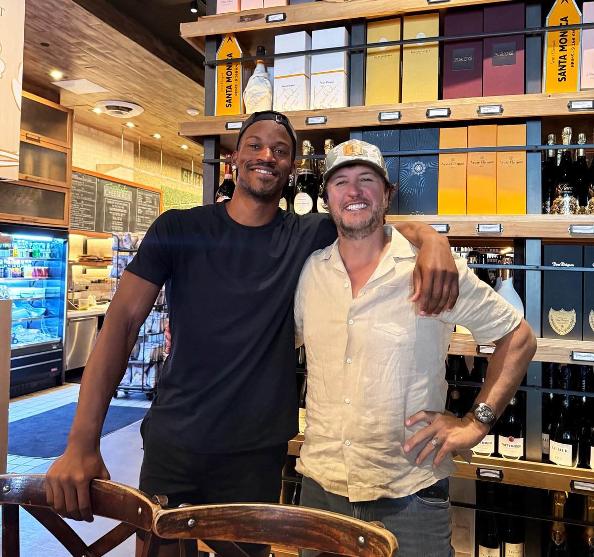 lukebryan's tweet image. Gettin ready for Rock N Roll night on #idol but first a quick catch up with this rockstar @JimmyButler. Love ya man