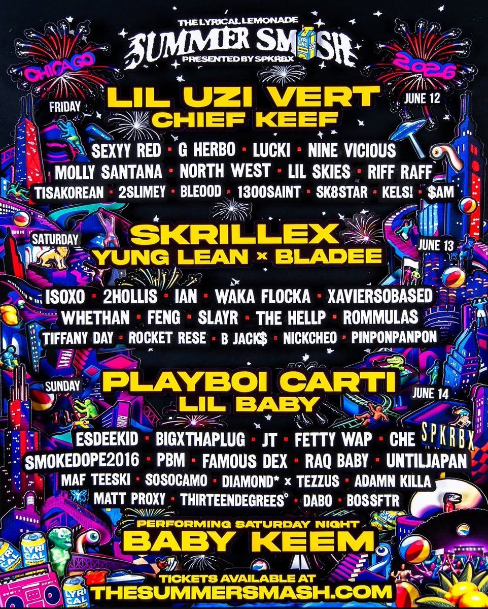 daily2hollis's tweet image. 2hollis is set to perform at the summer smash festival in bridgeview, illinois on june 13th 🍋

get tickets here: thesummersmash.com