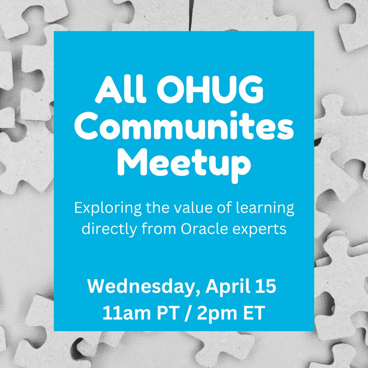 OHUGUpdates's tweet photo. Thinking about Ascend 2026? Hear from past attendees on how they turned sessions and connections into real results. OHUG All Community Meetup, Wed 4/15, 11am PT / 2pm ET.
Register: https://t.co/x2dD62mBjc

#OracleHCM #OHUG #Ascend2026 #HRTech https://t.co/xMRiy7wQui