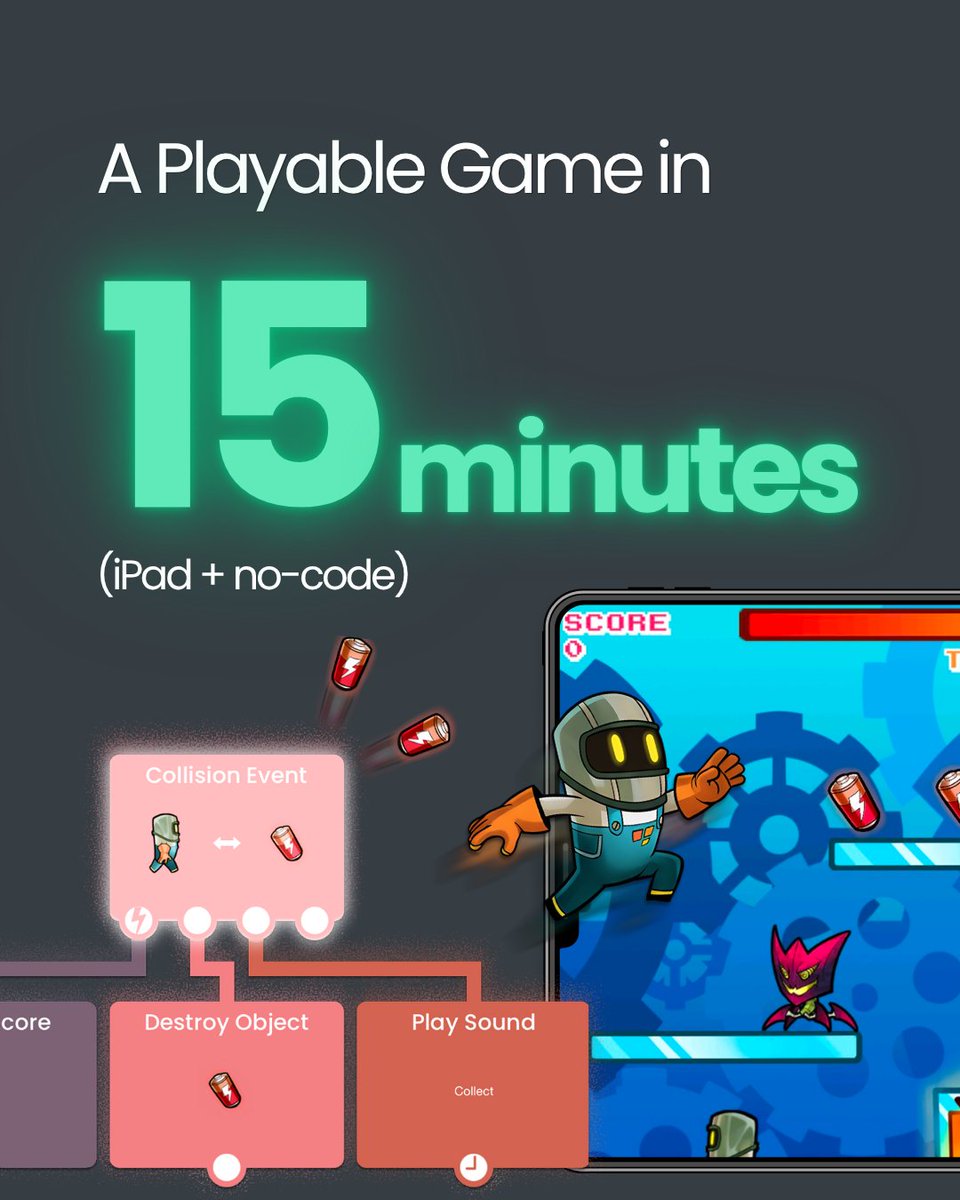 Make Games on iPad tweet media