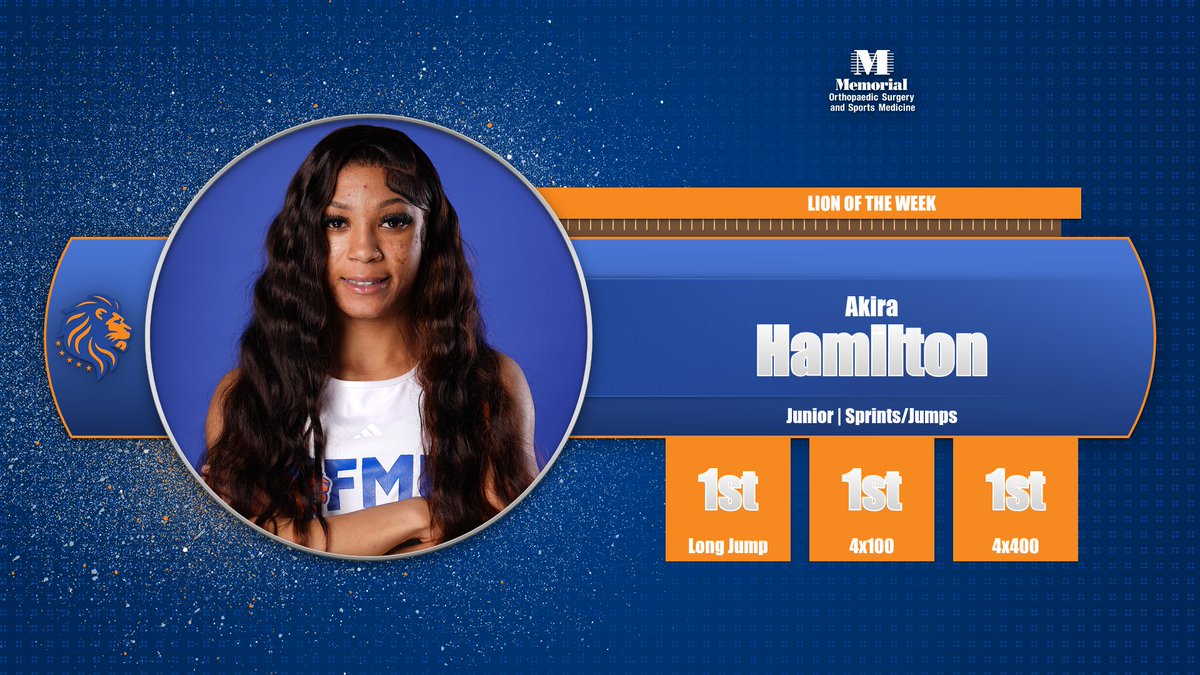 GoFmuLions's tweet image. Nothing but gold this week for Akira Hamilton! 🥇

Congrats on being named Lion of the Week for your stellar performance! 🎊

#fmu #hbcu #TheSunStandard #ItsOurTime 🦁