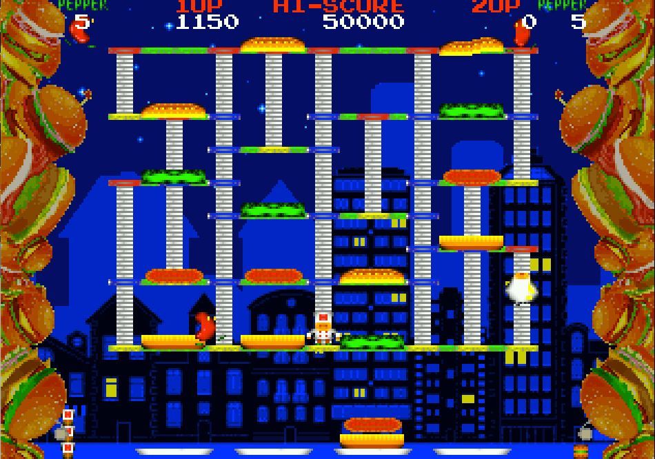 Philsan69's tweet image. BurgerTom, new Burger Time conversion for #AtariJaguar swapd0.itch.io/burgertom #atari