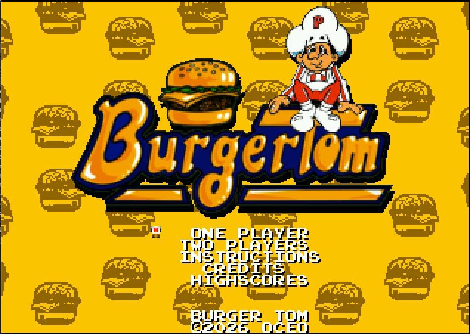 Philsan69's tweet image. BurgerTom, new Burger Time conversion for #AtariJaguar swapd0.itch.io/burgertom #atari