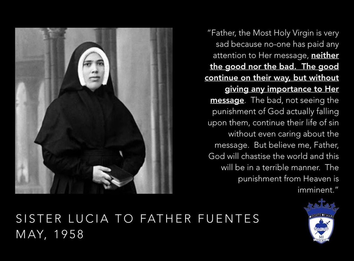 TexasGovernor1's tweet photo. @JoshuaTCharles WASP America will fall as prophesied by Our Lady of the Rosary on July 13, 1917. https://t.co/iej9I3UMFE