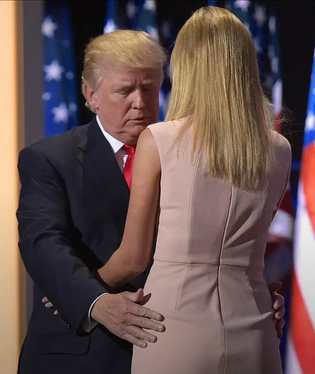 WiltonDiary's tweet photo. @SITH_LORD_STING @joncoopertweets Nothing close to how Donald J Trump handles his daughter's body or what is said about Trump in the Epstein files. YOUR post as usual is totally out of context. https://t.co/74cHbvjsbi