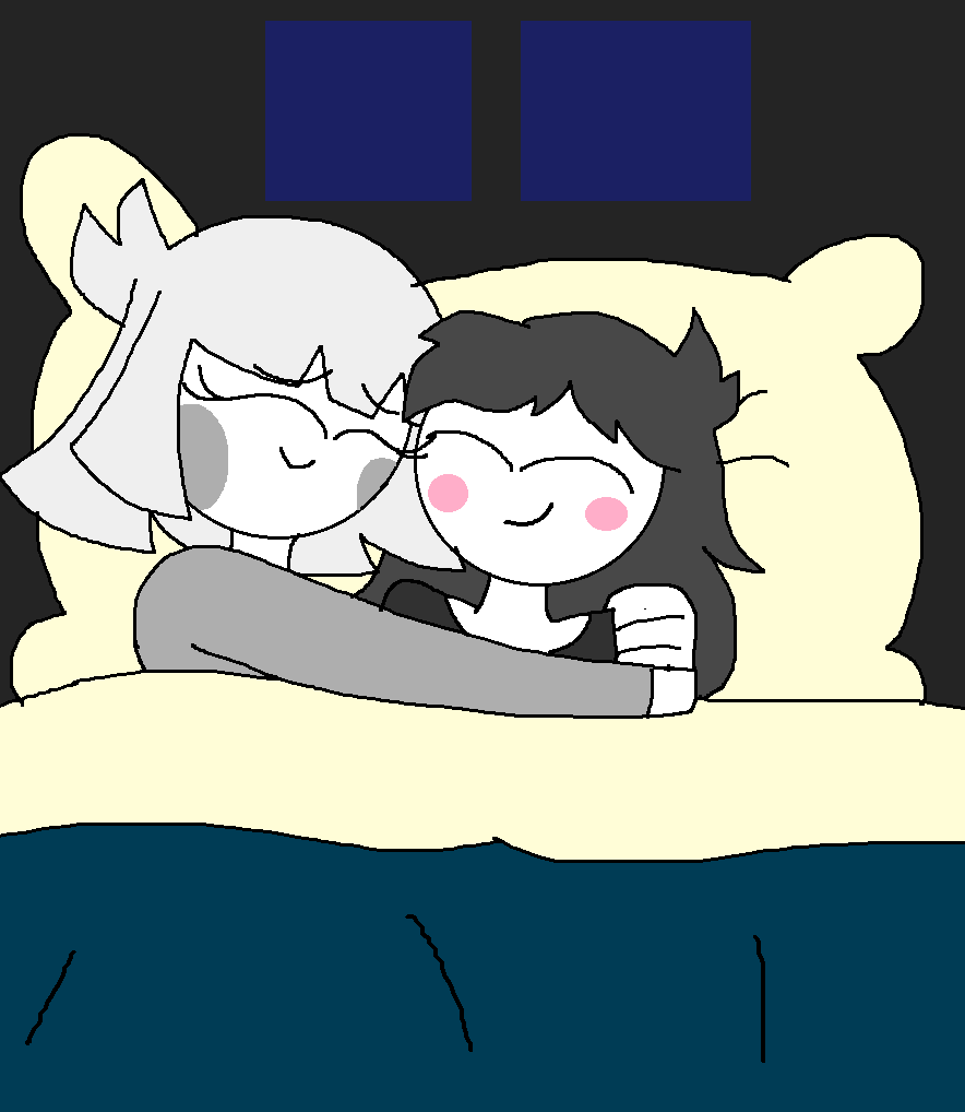 NeilMartinNuez1's tweet image. Mika and Niko Sleeping #HeroVerse #paint #drawing