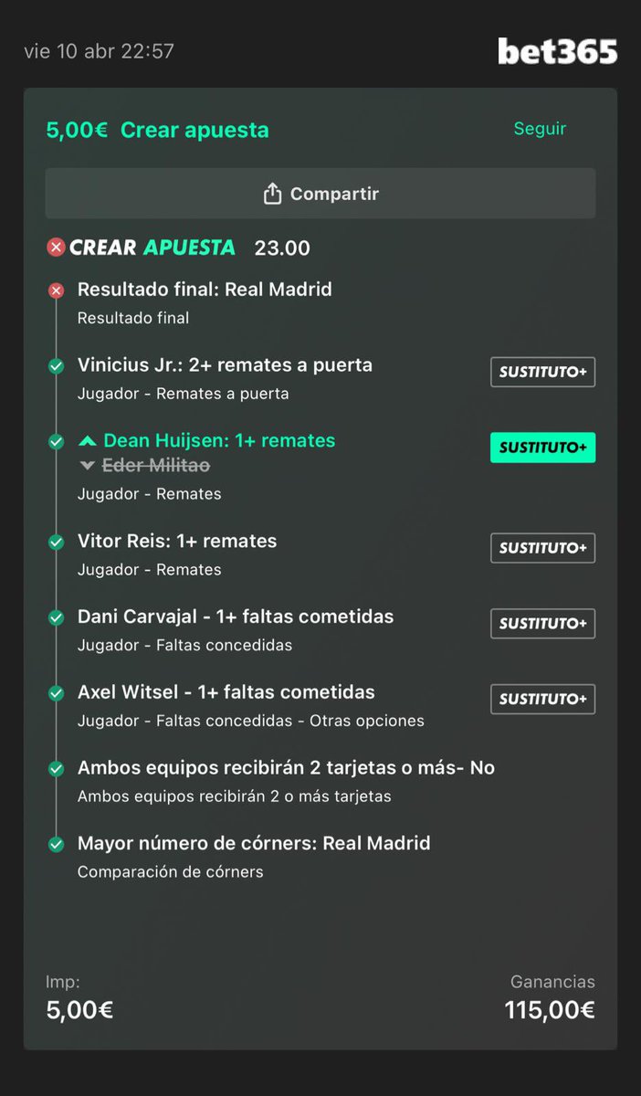 reniizFN's tweet photo. 3/4✅ mis últimas apuestas, un empate inesperado del madrid me jodio el pleno https://t.co/tfY8QwY1u5